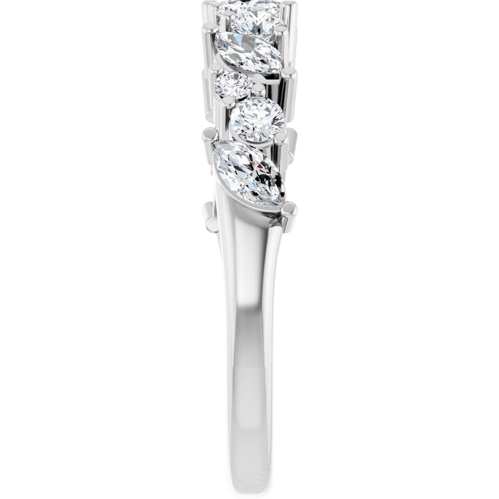 14K White Gold 3/4 CTW Lab-Grown Diamond Anniversary Band