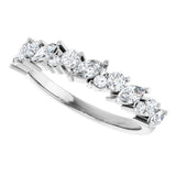 14K White Gold 3/4 CTW Lab-Grown Diamond Anniversary Band