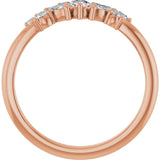 14K Rose Gold 1/3 CTW Natural Diamond Multi-Shape Ring  