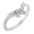 14K White Gold 1/5 CTW Lab-Grown Diamond Contour Band