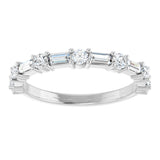 14K White 5/8 CTW Natural Diamond Anniversary Band