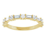 14K Yellow 1/3 CTW Natural Diamond Anniversary Band