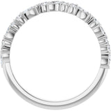Platinum 3/8 CTW Lab-Grown Diamond Anniversary Band