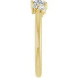 14K Yellow 1/3 CTW Natural Diamond Multi-Shape Ring