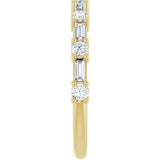 14K Yellow 5/8 CTW Natural Diamond Anniversary Band