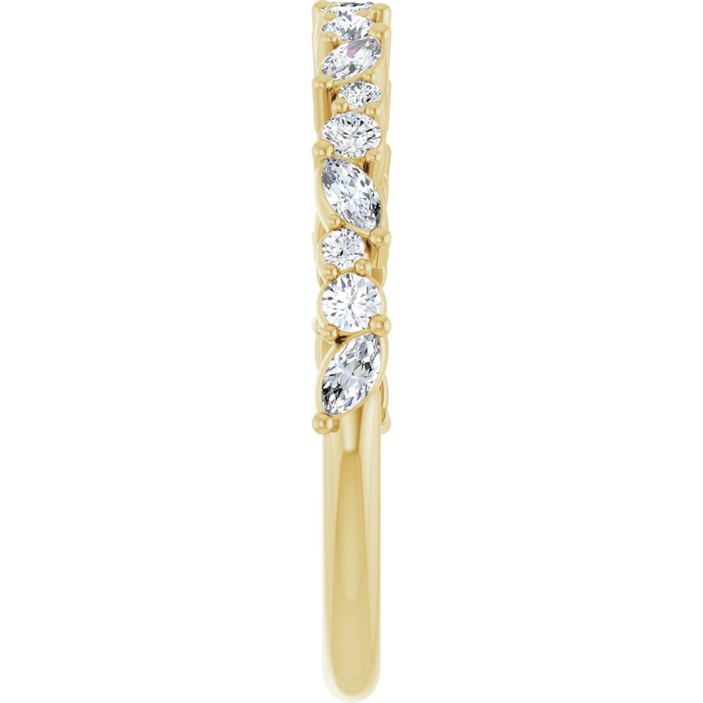 14K Yellow 3/8 CTW Lab-Grown Diamond Anniversary Band