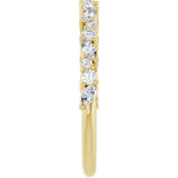 14K Yellow 3/8 CTW Lab-Grown Diamond Anniversary Band