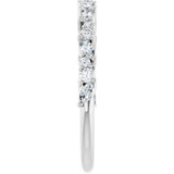 14K White 3/8 CTW Lab-Grown Diamond Anniversary Band