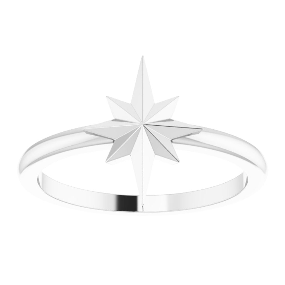 Sterling Silver Starburst Ring