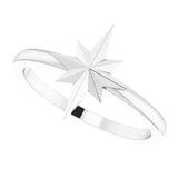 Sterling Silver Starburst Ring