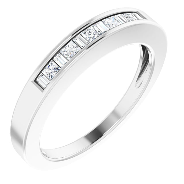 14K White 1/4 CTW Natural Diamond Anniversary Band