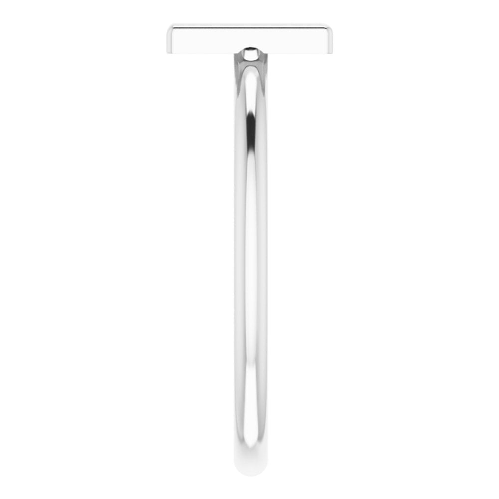Sterling Silver Initial M Ring