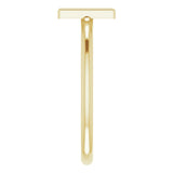 14K Yellow Initial M Ring