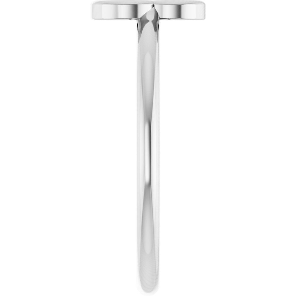 Sterling Silver Initial B Ring