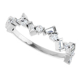 14K White 1/3 CTW Natural Diamond Anniversary Band