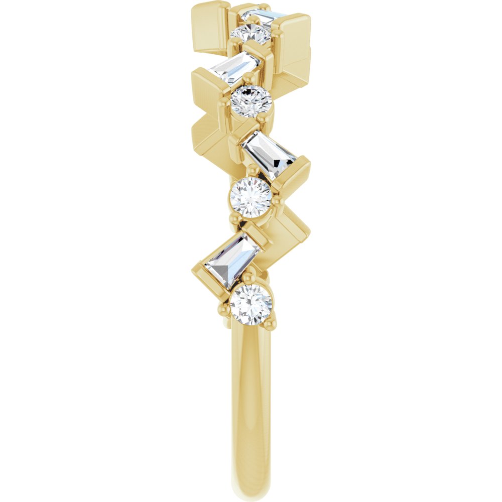 14K Yellow 1/3 CTW Natural Diamond Anniversary Band