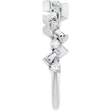 14K White 1/3 CTW Natural Diamond Anniversary Band