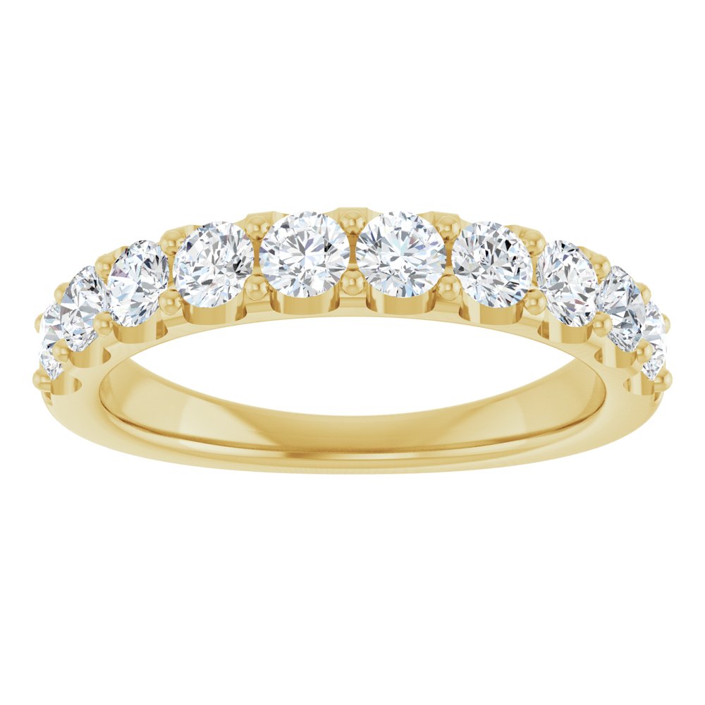 14K Yellow 9/10 CTW Natural Diamond Anniversary Band