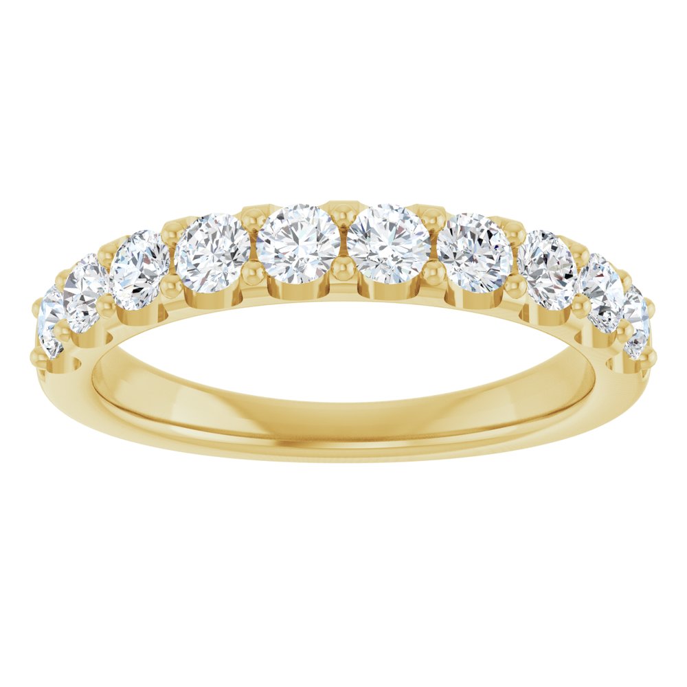 14K Yellow 3/4 CTW Lab-Grown Diamond Anniversary Band