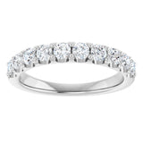 14K White 3/4 CTW Lab-Grown Diamond Anniversary Band