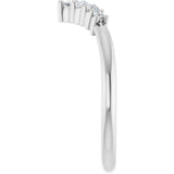 14K White Gold 1/6 CTW Natural Diamond Graduated V Ring