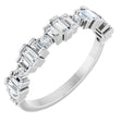 14K White 5/8 CTW Natural Diamond Anniversary Band