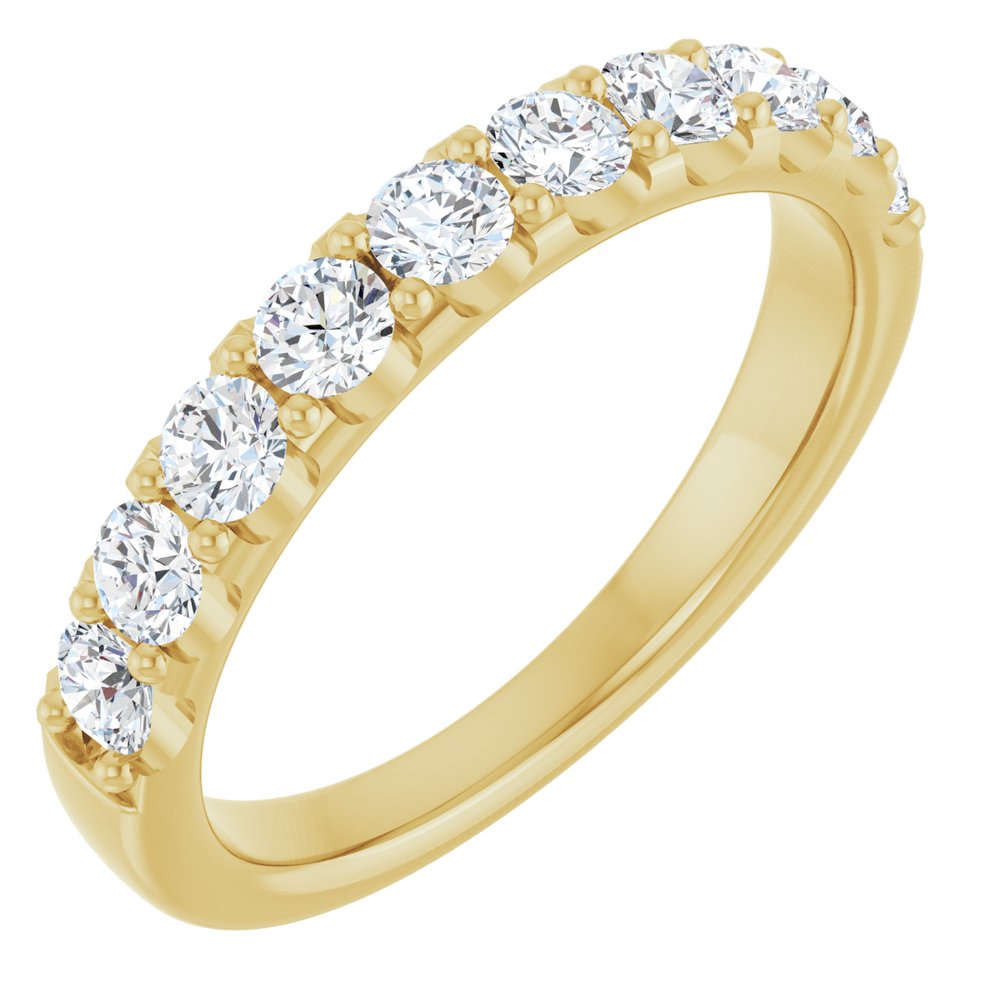 14K Yellow 3/4 CTW Lab-Grown Diamond Anniversary Band