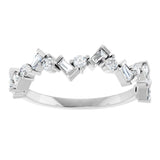 14K White 1/3 CTW Natural Diamond Anniversary Band