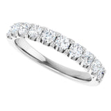 14K White 3/4 CTW Lab-Grown Diamond Anniversary Band