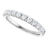 14K White 1/2 CTW Lab-Grown Diamond Anniversary Band