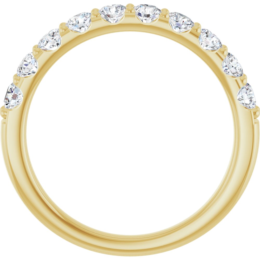 14K Yellow 3/4 CTW Lab-Grown Diamond Anniversary Band