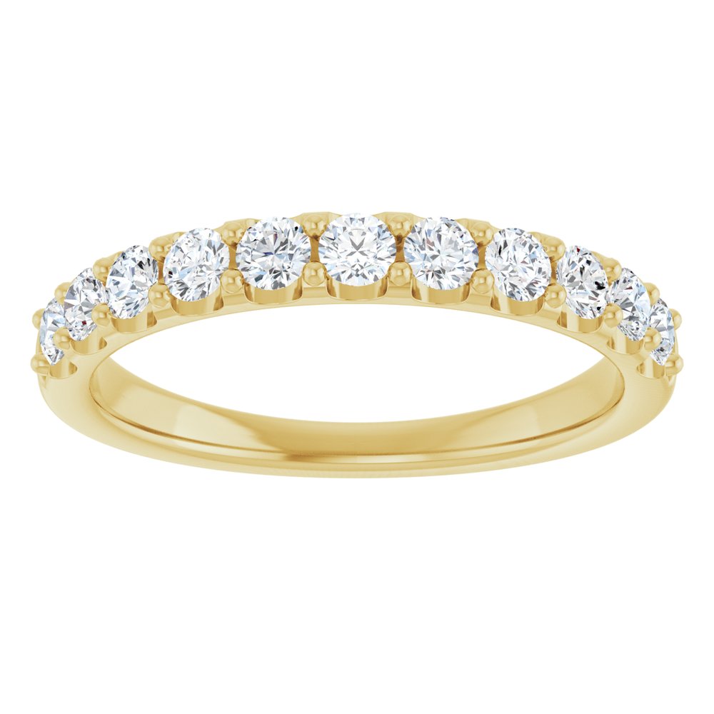 14K Yellow 1/2 CTW Lab-Grown Diamond Anniversary Band