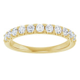 14K Yellow 1/2 CTW Lab-Grown Diamond Anniversary Band