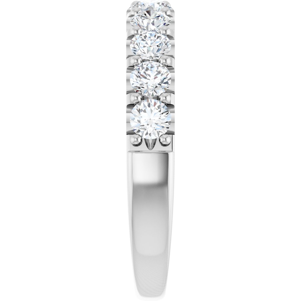 14K White 9/10 CTW Natural Diamond Anniversary Band