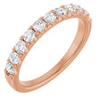 14K Rose 1/2 CTW Natural Diamond Anniversary Band