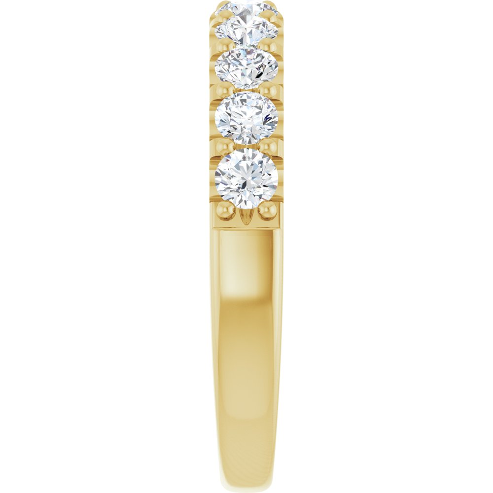 14K Yellow 3/4 CTW Lab-Grown Diamond Anniversary Band