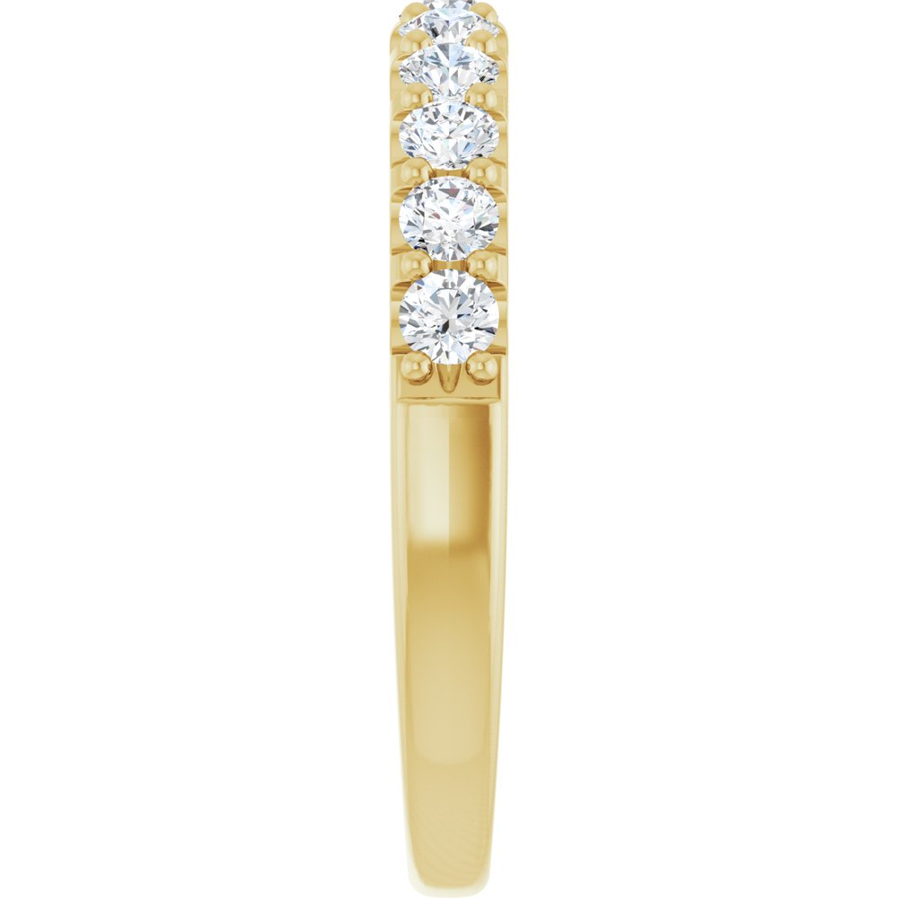 14K Yellow 1/2 CTW Lab-Grown Diamond Anniversary Band