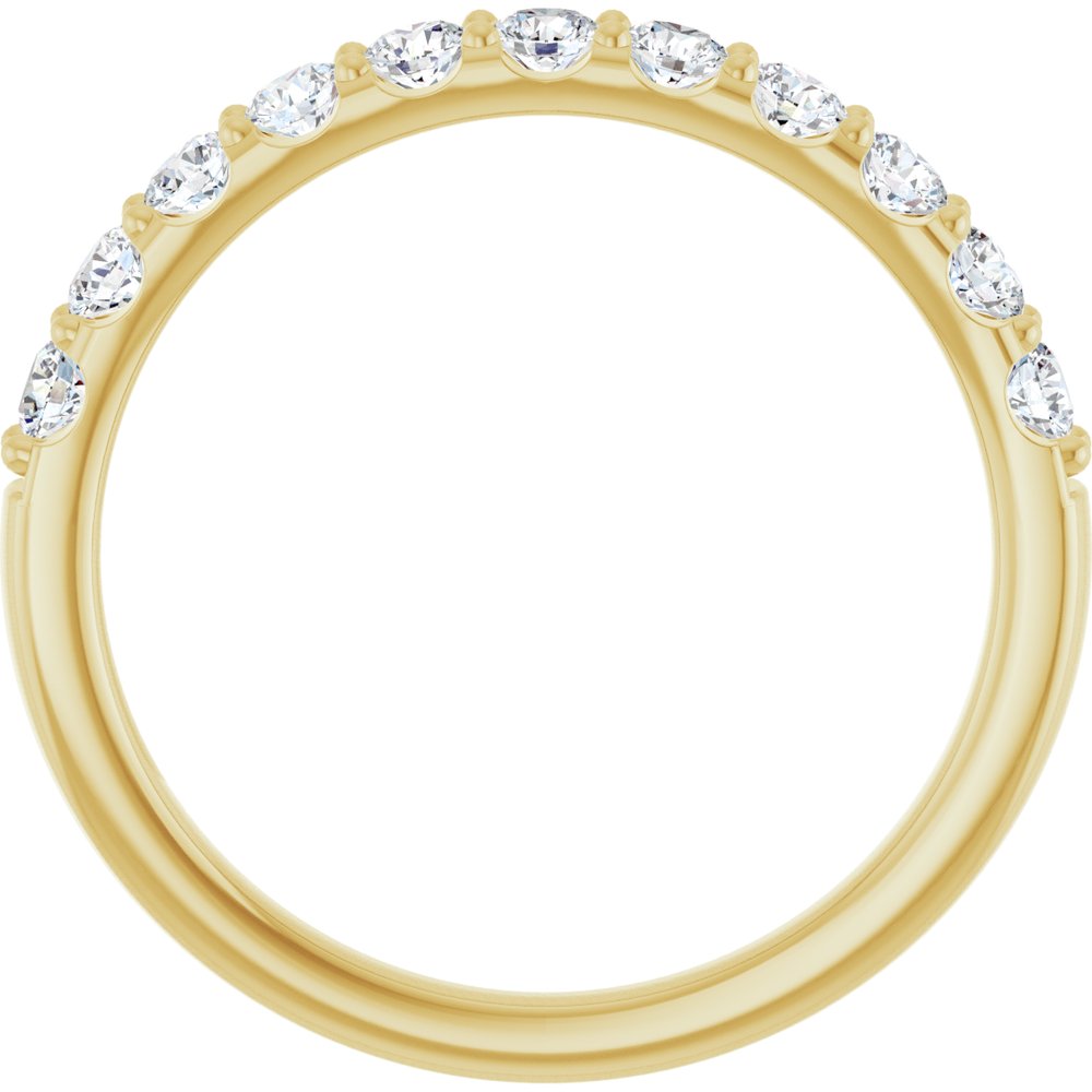 14K Yellow 1/2 CTW Natural Diamond Anniversary Band