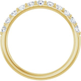 14K Yellow 1/2 CTW Lab-Grown Diamond Anniversary Band