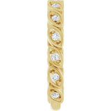 14K Yellow 1/5 CTW Lab-Grown Diamond Anniversary Band