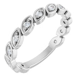 14K White 1/5 CTW Lab-Grown Diamond Anniversary Band