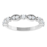 14K White Gold 1/4 CTW Natural Diamond Anniversary Band