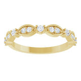 14K Yellow 1/3 CTW Lab-Grown Diamond Anniversary Band