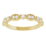 14K Yellow Gold 1/4 CTW Natural Diamond Anniversary Band