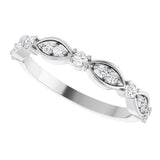 14K White 1/3 CTW Natural Diamond Anniversary Band