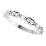 14K White Gold 1/4 CTW Natural Diamond Anniversary Band
