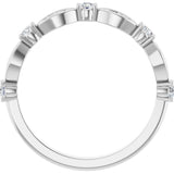 14K White 1/3 CTW Lab-Grown Diamond Anniversary Band