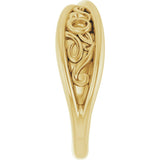 14K Yellow Sculptural Ring