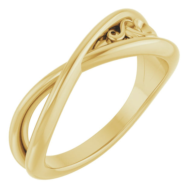 14K Yellow Sculptural Ring