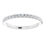 14K White 1/3 CTW Natural Diamond Eternity Band
